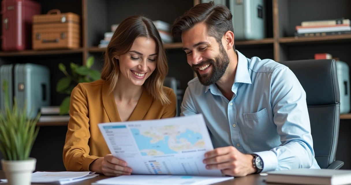 Atendimento personalizado para clientes de agência de viagens 